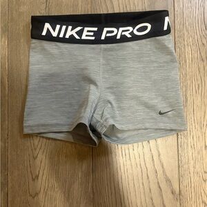 Nike Pro Dri-FIT Heather Grey Shorts 3”